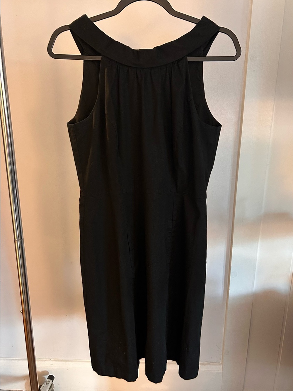 White House Black Market Black Sleeveless Midi Dress